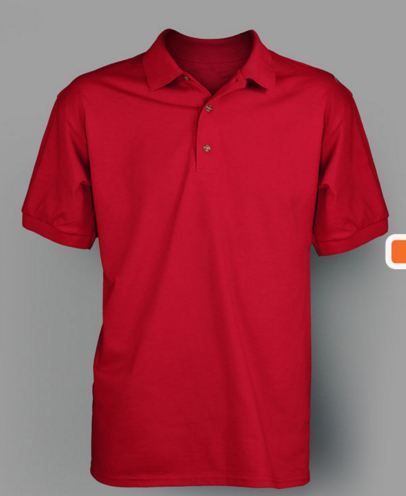 red polo shirt
